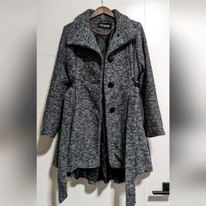 Steve Madden thick marled grey winter coat, size Large